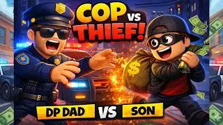 Roblox Cop Dad Vs Thief Son Challenge