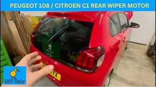 Замена мотора заднего стеклоочистителя для Peugeot 108 / Citroen C1 / Toyota Aygo
