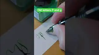 How to sign P and p #handwriting #calligraphy #lettering