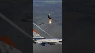 F-16 Fighter Jet Pilot Ejects Midair After Extreme Combat Damage