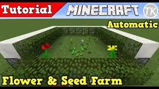 AUTOMATIC Flower & Seed Farm! Minecraft Tutorial