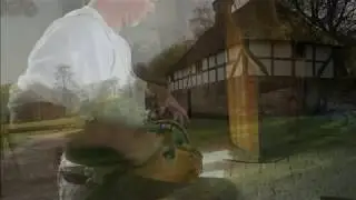 Jez Smith plays the Hurdy Gurdy at Walderton, Weald and Downland Museum, UK