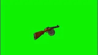 Green Screen submachine gun PPSh-41 magazine 71 2