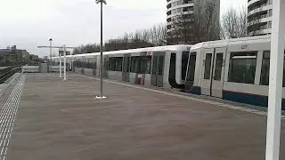 RET Metro 3*Type B (5301 & 5350 na Mid-Life revisie) op Lijn C - Vertrek Capelsebrug ri. De Akkers