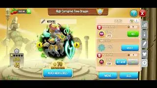 High Corrupted Time Dragon at level 45 @DragoniumCity