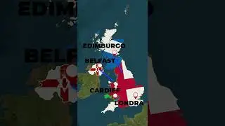 Qual &egrave; la differenza fra Regno Unito, Inghilterra e Gran Bretagna ? #shorts #mappe #regnounito