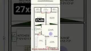 27x50 House Plan | 1350 Sqft | 150 Gaj | 3 BHK | 27x50 Modern Design | Terrace Garden | 8x15 Meters