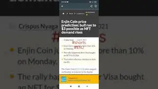 Enjin Coin price prediction: bull run to $3 possible as NFT demand rises #shorts