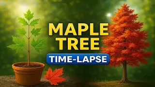 Stunning Maple 🍁seed-to-Tree growth | complete Maple seed growing timelapse in 2 mins