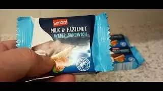 4/10 lidl Milk Hazelnut Wafer Sandwich Food Snacks Review &pound;1.99 300g
