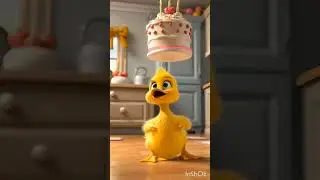 A duck's cake #shorts #story #baby #duck #cake #cartoon