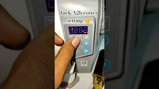 Jack A2b cutter setting 👍 #ytshorts #ussewtips #diy #sewing #jack #sewingmachine #jukimachine