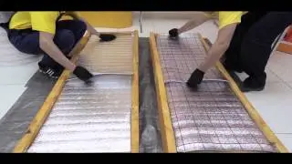 Отражающая пароизоляция теплого пола с пленками MEGAFLEX МЕГАФЛЕКС