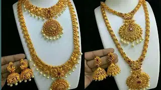 1 GRAM GOLD JEWELLERY COLLECTION || COMBO SET