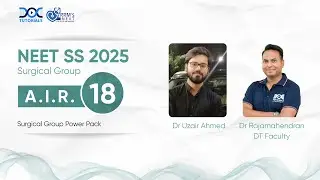 NEET SS 2025 Surgical Group Rank 18 - Dr Uzair Ahmed's Success Story | Dr Rajamahendran