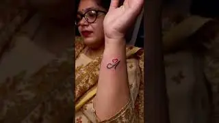 A tattoo | a alphabet tattoo | Jammu tattoo studio | titanium ink