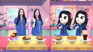 Cosplay Angela In Kitchen - My Talking Angela 2 Game In Real Life