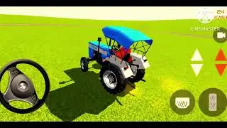 Swaraj744 4x4 offroad tractor game play today.ac tractor game.tractor game offroad full trolley load