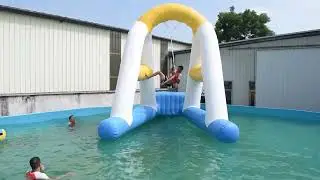 Bouncia Inflatable Water Park | Funny Inflatable Water Park Toys for Adults - Rope Swing