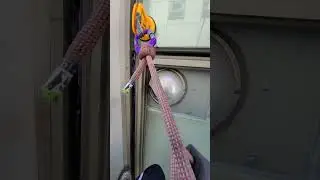 Rope access in south korea. positioning device / madrock safeguard and vacuum suction cup