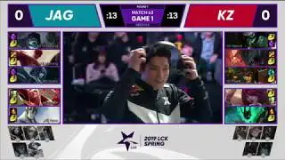 JAG vs KZ Jin Air Green Wings vs KING-ZONE DragonX| W5 D2 | Game 1 FULL | LCK Spring 2019