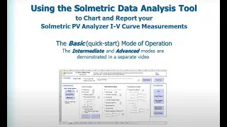 Solmetric PVAnalyzer Data Analysis Tool--Intro