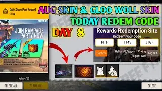 FREE AUG SKIN & GLOO WOLL SKIN REDEEM CODE IN FREE FIRE TODAY REDEM CODE TAMIL