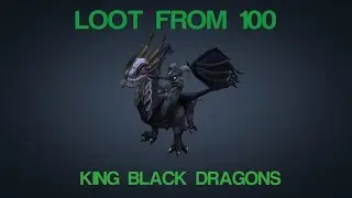 (Runescape 2016) - Loot From 100 King Black Dragon (Solo Melee Guide) -KBD