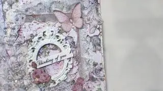 Shabby Chic Card ~ Prima Lavender Paper