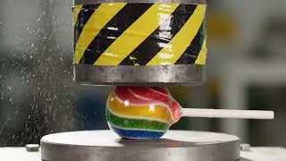 Hydraulic Press Crushing Hard Candy Lollipop | Relaxing ASMR