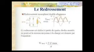 Commande &eacute;lectronique de moteurs partie 1 : redressement monophas&eacute;  non command&eacute;