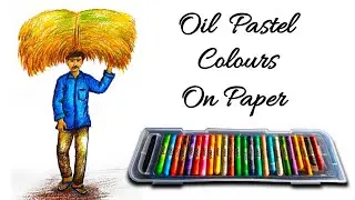 Farmer Drawing With Colour // Farmer Drawing Easy With Colour 