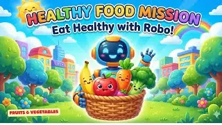 Healthy Food Mission 🥦🍎 | Learn Healthy Habits with Robo | Little Europe Kids