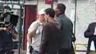 Filming of The Code (2008) Morgan Freeman
