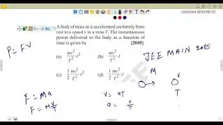 work power and energy physics class 11||jee mains questions with solutions||gurujee||neet|#jee #neet