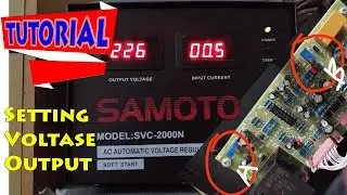 Stabilizer SAMOTO SVC 2000N 2000VA, Setting Voltase Output