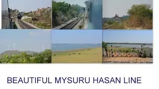 Beautiful Mysore Hasan railway Line | KRS dam | Indian railways