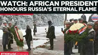 RUSSIA&rsquo;S FALLEN SOLDIERS Receive Tribute From Madagascar&rsquo;s President At Moscow Memorial | World News