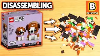 LEGO ASMR Disassembling + Relaxing Lo-Fi Hip-Hop - LEGO St. Bernard & Puppy - Work, Relax, Sleep