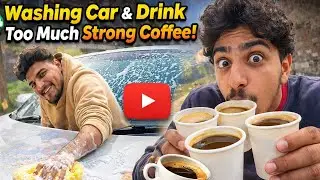 WASHING CAR AND DRINK STRONG COFFEE ☕️ VLOG-75