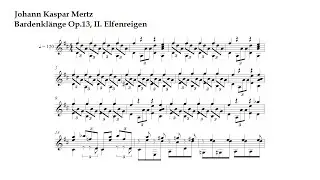 J. Kaspar Mertz. Bardenkl&auml;nge Op.13, II. Elfenreigen