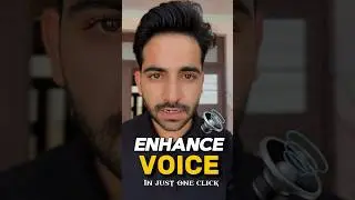Enhance your voice quality in just one click #capcut #voice #voiceover #beosm