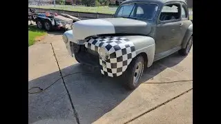 47 Ford Coupe Running and Painted(ish)