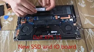 Dell XPS laptop install SSD and IO SD card board