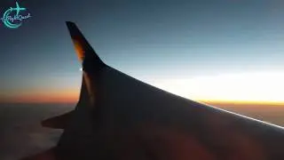 SUNSET at 38,000ft!  Paphos - Manchester | Jet2's TWO MONTH OLD 737-800!! Pt.2