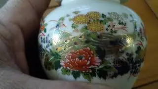 Valuable find at the thrift store, old japanese ginger jar!! This is a Satsuma peice