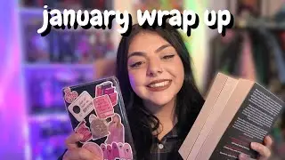 asmr | january wrap up | whisper rambles, book tapping, page flipping, kindle tapping