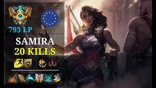 Samira Bot vs Aphelios - 20 kills - Unforgiven5 EUW Challenger (793 LP) Patch 10.21