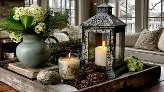 Handmade Vintage Winter Decor Using Thrifted Finds | Cozy Farmhouse Decorating Ideas on a Budget