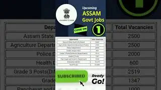 assam upcomimg govt jobs 2023//#assam #job #viral #latest #ytshorts #ytstudio #reels #jobupdate